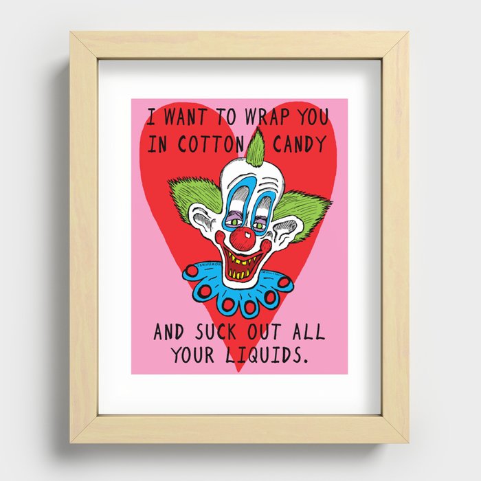 Killer Klown Love Recessed Framed Print