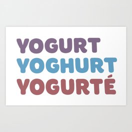 Good Place Yogurt Shop Art Print