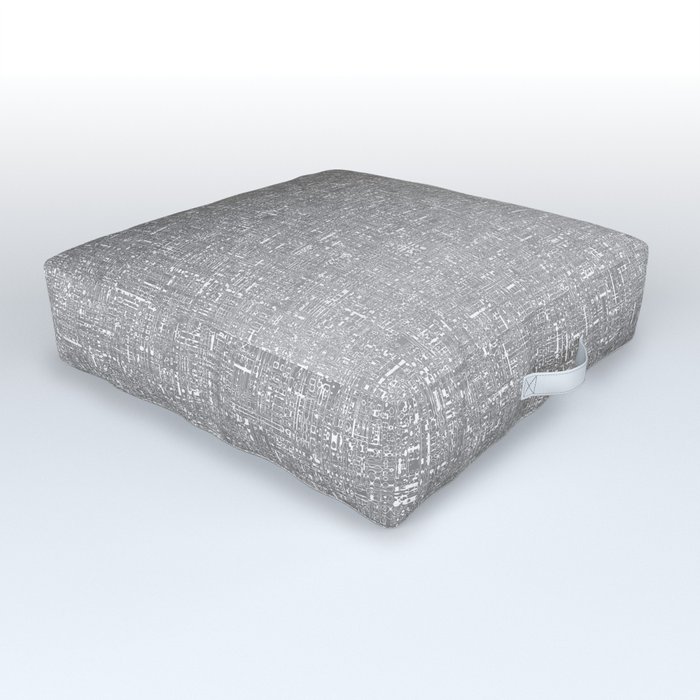 grey and white architectural glass texture look Outdoor Floor Cushion