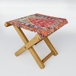 Bayburt Northeast Anatolian Niche Kilim Print Folding Stool