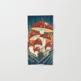 meowshrooms Hand & Bath Towel