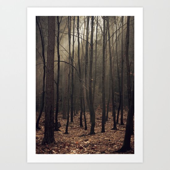 Winter magic forest Art Print