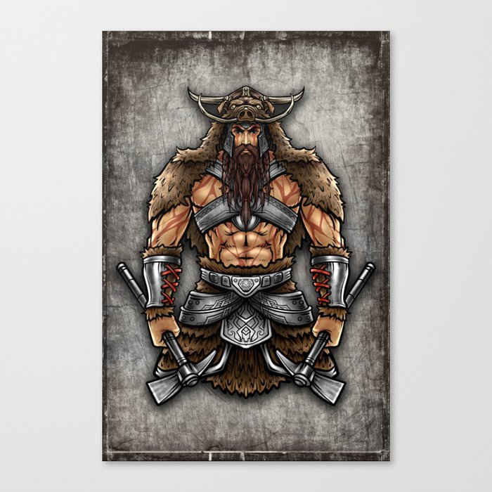 Norseman Berserker Viking Warrior Valhalla Odin Canvas Print By Anziehend Society6 Download image picture detail for : norseman berserker viking warrior valhalla odin canvas print by anziehend