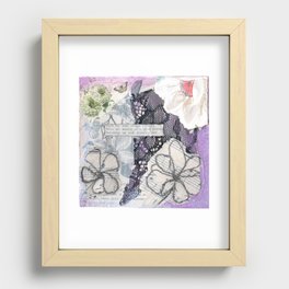 Wild Clematis Recessed Framed Print