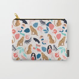 Tropical girls and Cheetah Carry-All Pouch