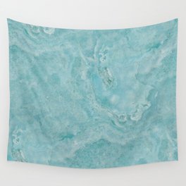 Turquoise marble Wall Tapestry