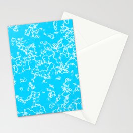 Lightning blue marble Stationery Cards