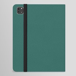 Dark Green Gray Solid Color Pantone Antique Green 18-5418 TCX Shades of Blue-green Hues iPad Folio Case