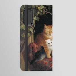 Cat with Kittens Android Wallet Case