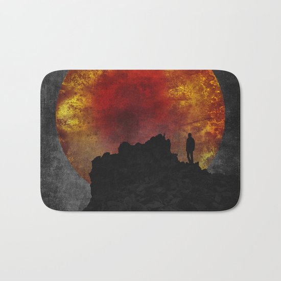 ash and fire Bath Mat