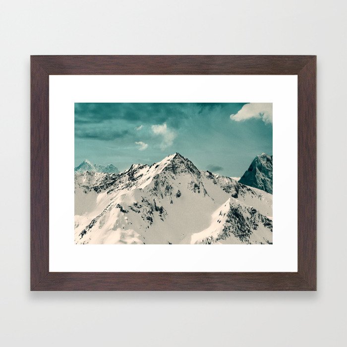 Snow Peak Framed Art Print