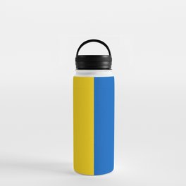 Blue and Yellow Flag Vertical Water Bottle