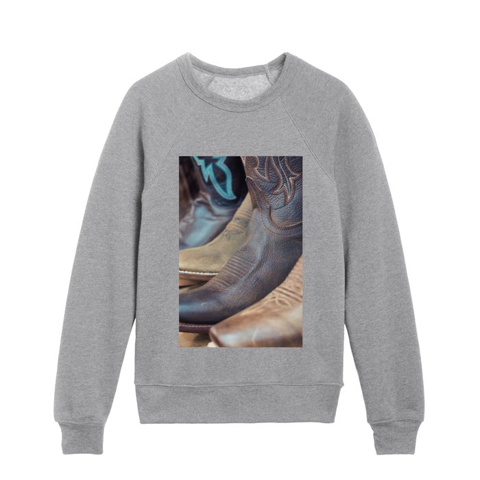 Cowboy Boots Kids Crewneck