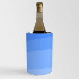 Mid-Century Modern Blue Sunrise Wine Chiller