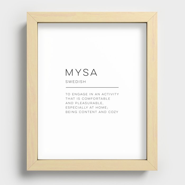 Recessed Framed Print