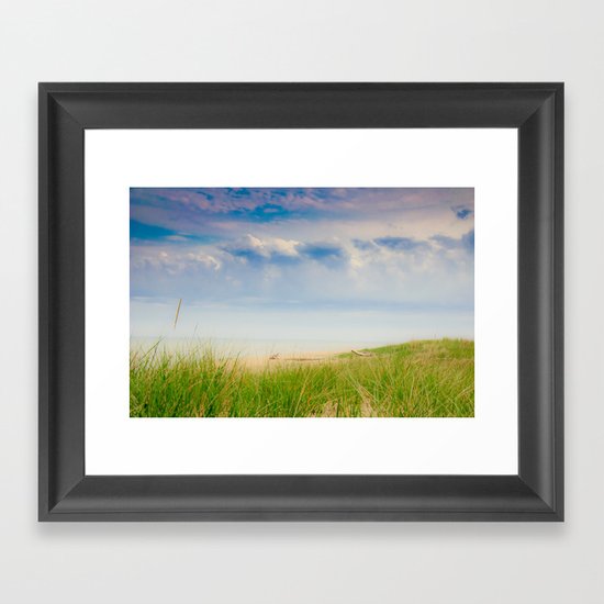 A Day At the Beach Framed Art Print