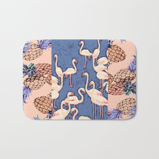 Combination with Pineapple Bath Mat