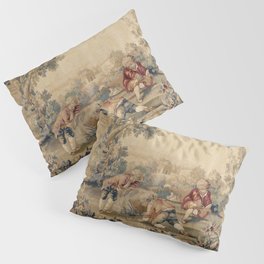 Aubusson  Antique French Tapestry Print Pillow Sham