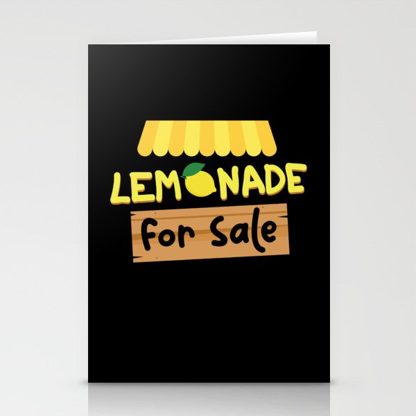 Lemonade For Sale Lemonade Stationery Cards