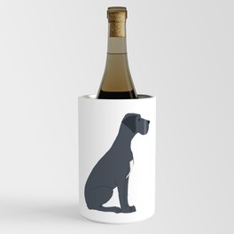 Great Dane Dog Illustration Wine Chiller