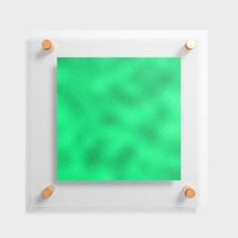 Green Neon Glass Foil Modern Collection Floating Acrylic Print