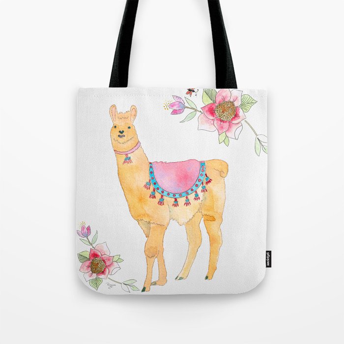 Llama tote bag store