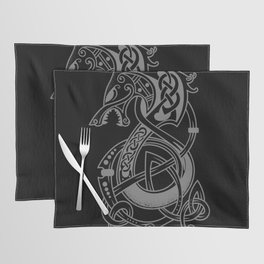 The Viking Wolf Fenrir (Silver) Placemat