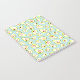 Avocado Pattern - Neo Mint Notebook