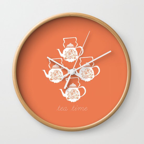 Tea Time Wall Clock