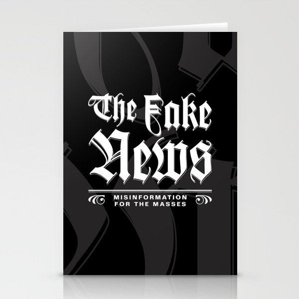 The Fake News Header Stationery Cards