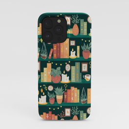 Hygge library iPhone Case | Home, Literature, Green, Potted, Succulent, Christmas, Leaf, Graphicdesign, Scandinavian, Tea 