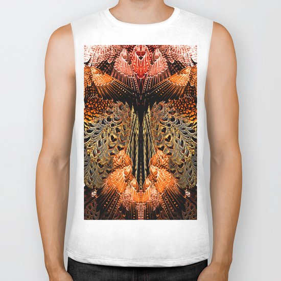 Butterfly Wings Pattern Biker Tank