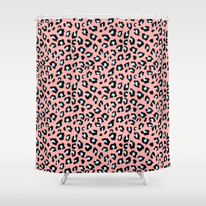 Leopard Print - Icy Peach Original Shower Curtain by SilverPegasus ...