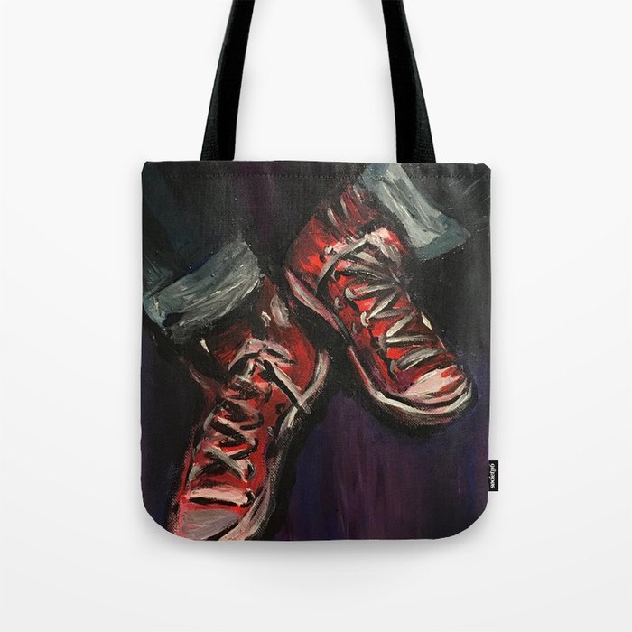 red converse bag