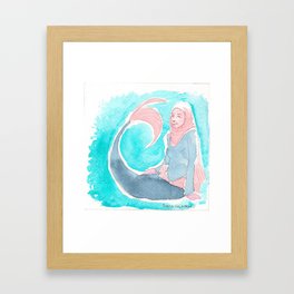 Palestinian Mermaid August2020 Framed Art Print