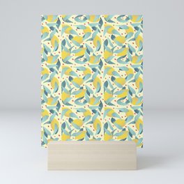 Holi Lemons pattern Mini Art Print