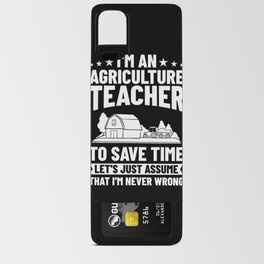 Agriculture Teacher Agricultural Education Class Android Card Case