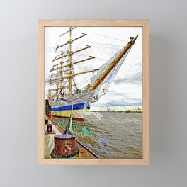 Sailing ship Mir Framed Mini Art Print