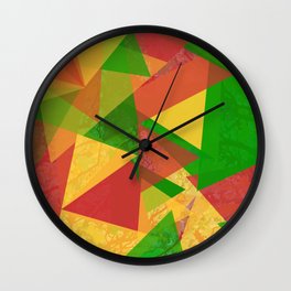Through The Colors Wall Clock