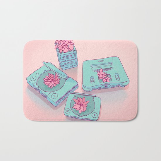 Flowers & Consoles Bath Mat