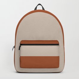 Minimalist Solid Color Block 1 in Putty and Clay Backpack | Tone, Colors, Graphicdesign, Color Block, Rust, Terracotta, Kierkegaard Design, Minimalist, Tones, Solid 