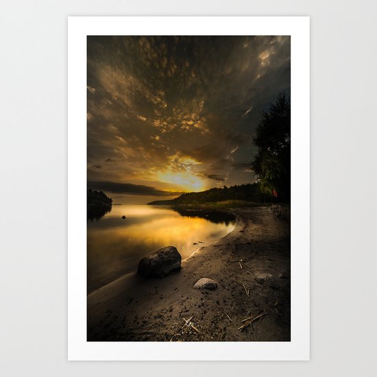 Lava Art Print