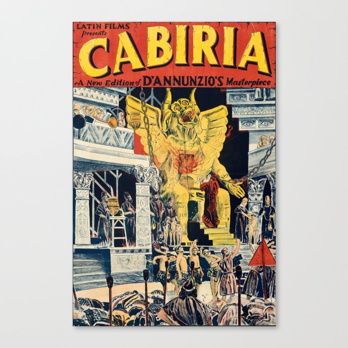 Cabiria vintage poster Canvas Print