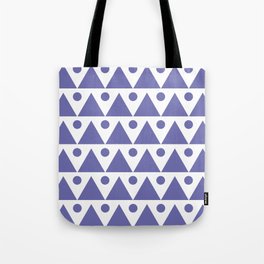 Dots & Triangles #2 Very Peri Modern Abstract Tote Bag