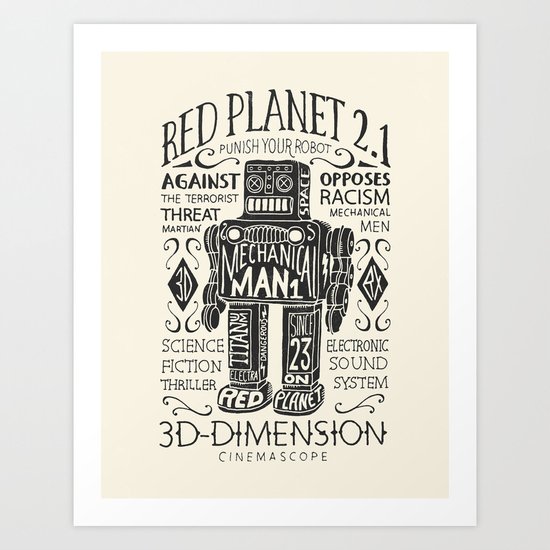 Red Planet Art Print
