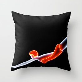 The Swimmer Throw Pillow