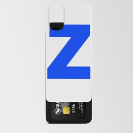 letter Z (Blue & White) Android Card Case