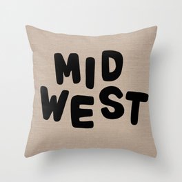Midwest Linen Brown Throw Pillow
