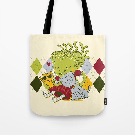 Medusa had a pet rock. Tote Bag