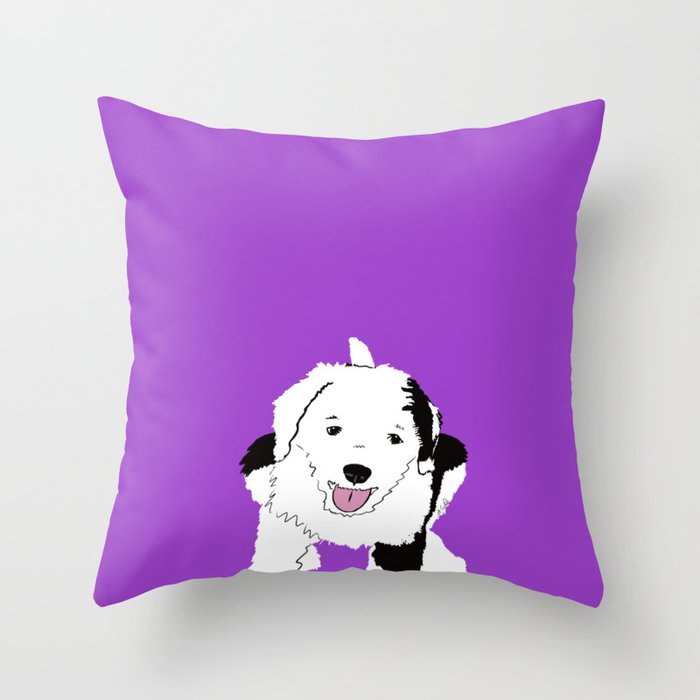 Gypsy The Sheepadoodle Throw Pillow